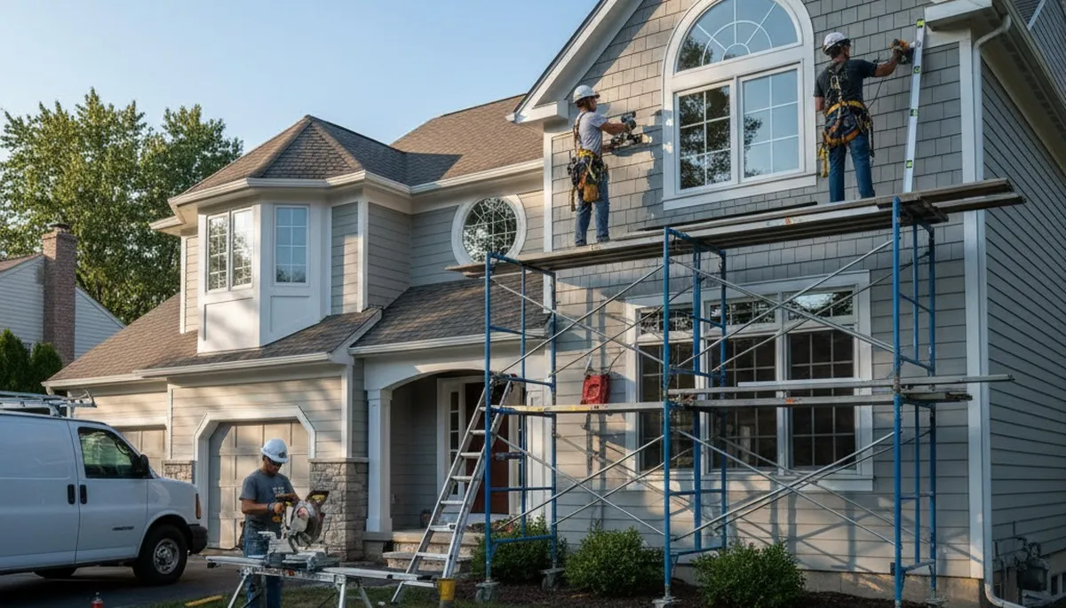Siding installation in Cleveland, OH by professional siding contractors